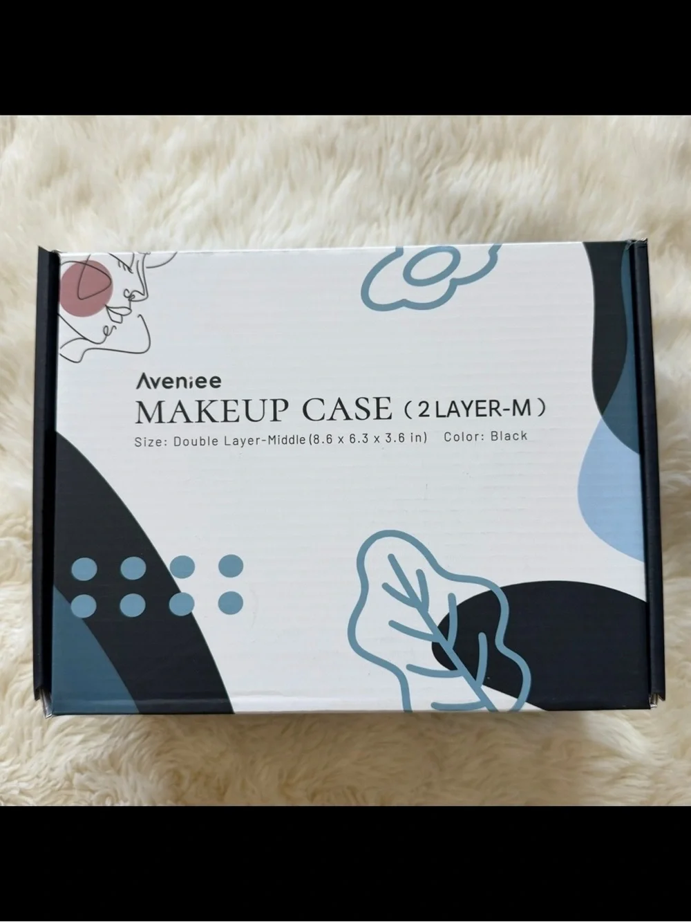 Double-Layer Zip Cosmetic Case (NIB)